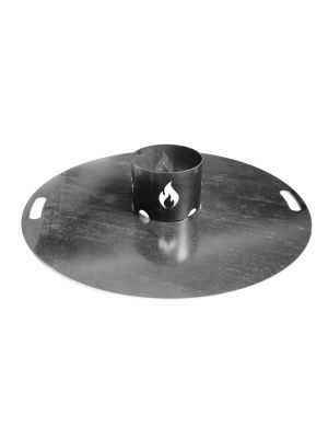 Grillplatte mit Grillkrone Stahl